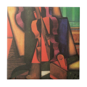 Viool en gitaar van Juan Gris, Vintage Cubisme Kun Tegeltje