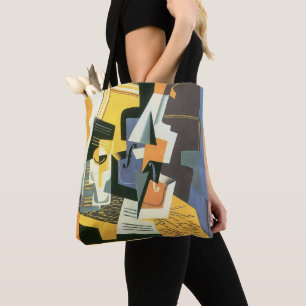 Viool en glas door Juan Gris, Vintage Cubisme Tote Bag