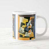 Viool en glas van Juan Gris, Vintage Cubisme Grote Koffiekop (Rechts)