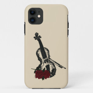 Viool en Rozen iPhone 11 Hoesje