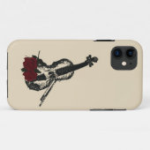 Viool en Rozen Case-Mate iPhone Case (Achterkant (horizontaal))