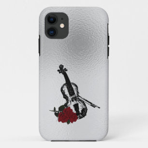 Viool en Rozen iPhone 11 Hoesje
