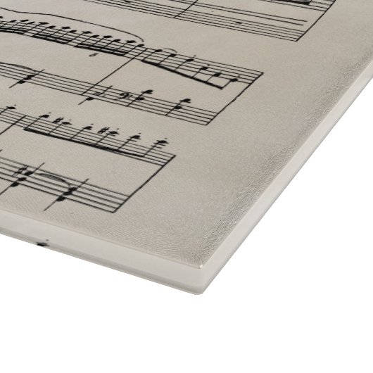 Viool en rozen Vintage bladmuziekontwerp Snijplank (Hoek)