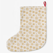 Viool en sneeuwvlokken grote kerstsok (Achterkant)