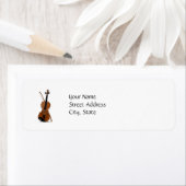 Viool- en strijkstok sjabloon, personaliseer label (Insitu)