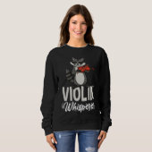 Viool fluisteraar wasbeer violist trui (Voorkant volledig)