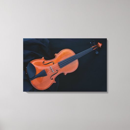 Viool Foto Close-up Canvas Afdruk (Voorkant)