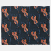 Viool Foto Close-up Fleece Deken (Voorkant (Horizontaal))
