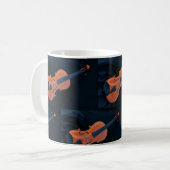 Viool Foto Close-up Koffiemok (Voorkant links)