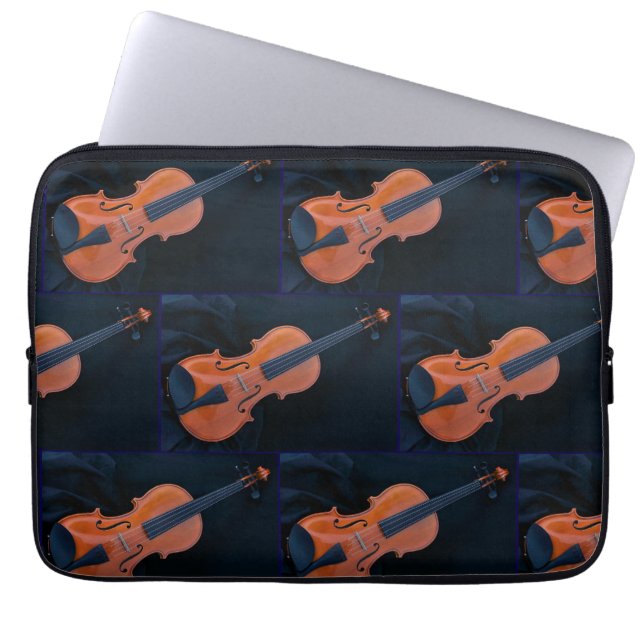 Viool Foto Close-up Laptop Sleeve (Voorkant)