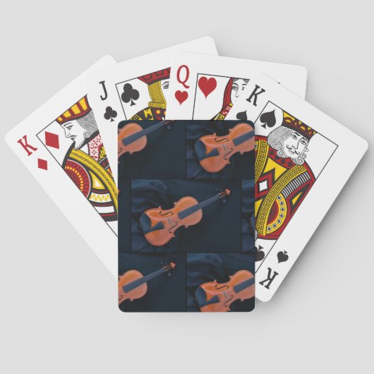 Viool Foto Close-up Pokerkaarten (Achterkant)
