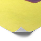 viool, geel op groen poster (Hoek)