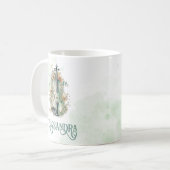 Viool Gepersonaliseerde Elegante Waterverf Koffiemok (Voorkant links)