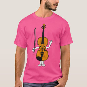 Viool Grappig Karakter Violist String Teacher Fu T-shirt