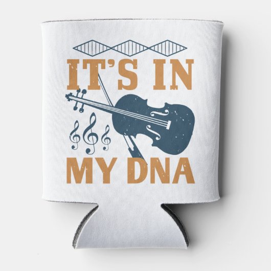 Viool - Het Zit In Mijn DNA Blikjeskoeler (Voorkant)