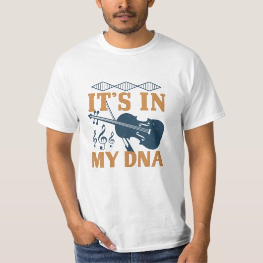 Viool - het zit in mijn DNA T-shirt (Voorkant)