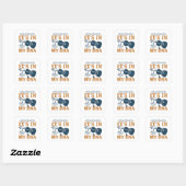 Viool - het zit in mijn DNA Vierkante Sticker (Vel)