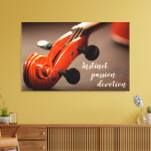 Viool Hoofd Inspiratie Canvas Afdruk (Insitu (Woonkamer))