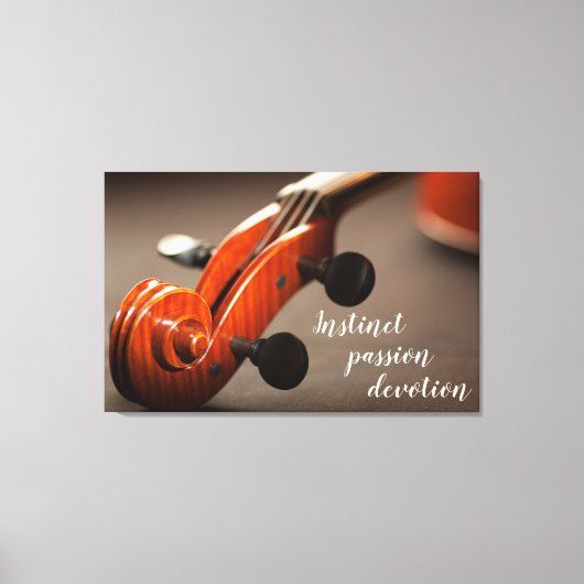 Viool Hoofd Inspiratie Canvas Afdruk (Voorkant)