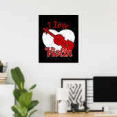 Viool - Ik hou van viool Poster (Thuiskantoor)