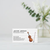 Viool Instrument | Bladmuziek Visitekaartje (Staand voorkant)