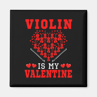 Viool is mijn Valentijn Instrument Team Cute Heart Magneet