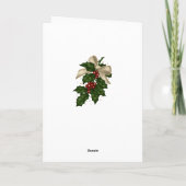 Viool Kerst Kaart op Muziekblad (Achterkant)