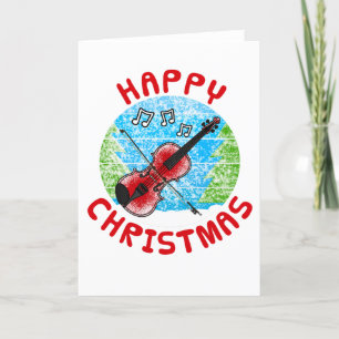 Viool Kerst Kaart Violist String Musician