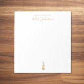 Viool leraar onderwijs notities Elegant Script Notitieblok