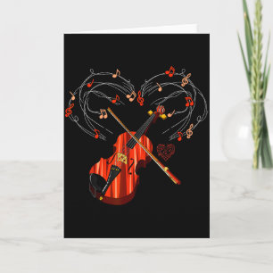 Viool Liefde Hart Violist Valentijnsdag Cadeau Vio Kaart