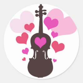 Viool Liefde Stickers