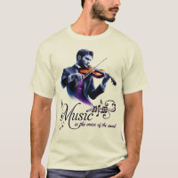 Viool mannen T-shirt viool