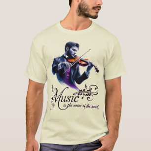 Viool mannen T-shirt viool