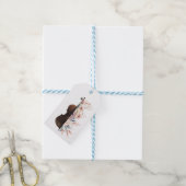 Viool met bloemen. cadeaulabel (Met Touw)