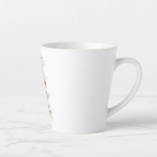 Viool met bloemen. latte mok