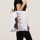 Viool met bloemen. tote bag (Dichtbij)