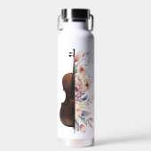 Viool met bloemen. waterfles (Voorkant)