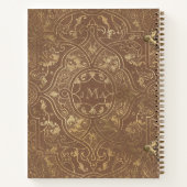 Viool Monogram Vintage Victoriaans Notitieboek (Achterkant)
