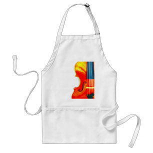 Viool mooi en artistiek standaard schort