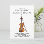 Viool Music Academy Speciale overweging Kaart (Staand voorkant)