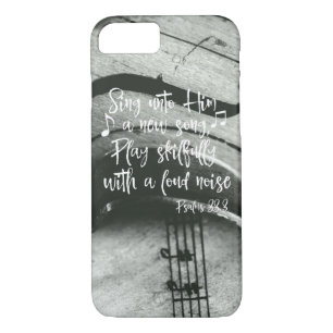 Viool, muziek met Psalmen Bijbelvers Case-Mate iPhone Case