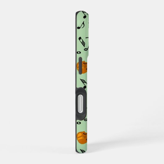 Viool Muziek Notitie Patroon iPhone 16 Hoesje (Rechterkant)