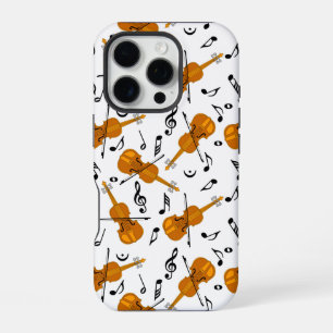 Viool Muziek Notitie Patroon iPhone 16 Pro Hoesje