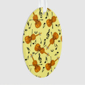 Viool Muziek Notitie Patroon Ornament (voorkant)