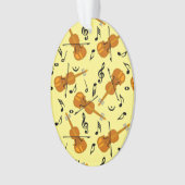 Viool Muziek Notitie Patroon Ornament (voorkant)