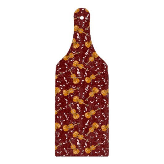 Viool Muziek Notitie Patroon Snijplank (Voorkant)