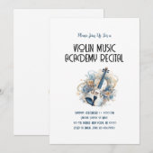Viool Muziekacademie Speciale jaarlijkse overwegin Kaart (Voorkant / Achterkant)