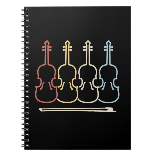 Viool Muziekmusicus Notitieboek (Voorkant)