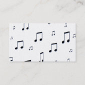 Viool & Muzieknoten Visitekaartjes (Achterkant)