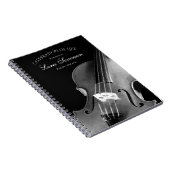 Viool Muzikant Viering van het Leven Gastenboek Notitieboek (Rechterzijde)